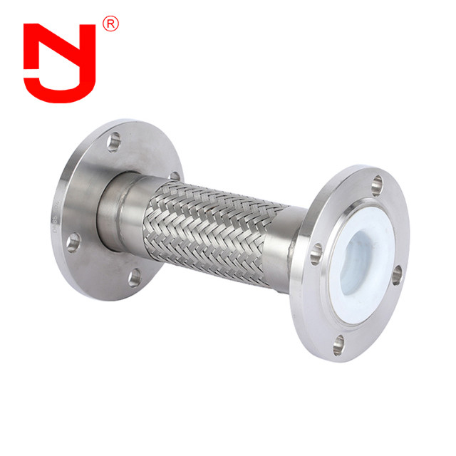 PTFE الغطاء الفولاذ المقاوم للصدأ سلك مضغوط المموجات المعدنية خرطوم الغاز