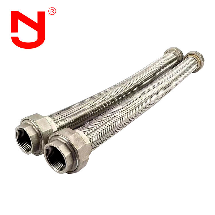 Stainless Steel 304/316 Metal Braided Hose with Union Type Connection for Vibration Absorption
