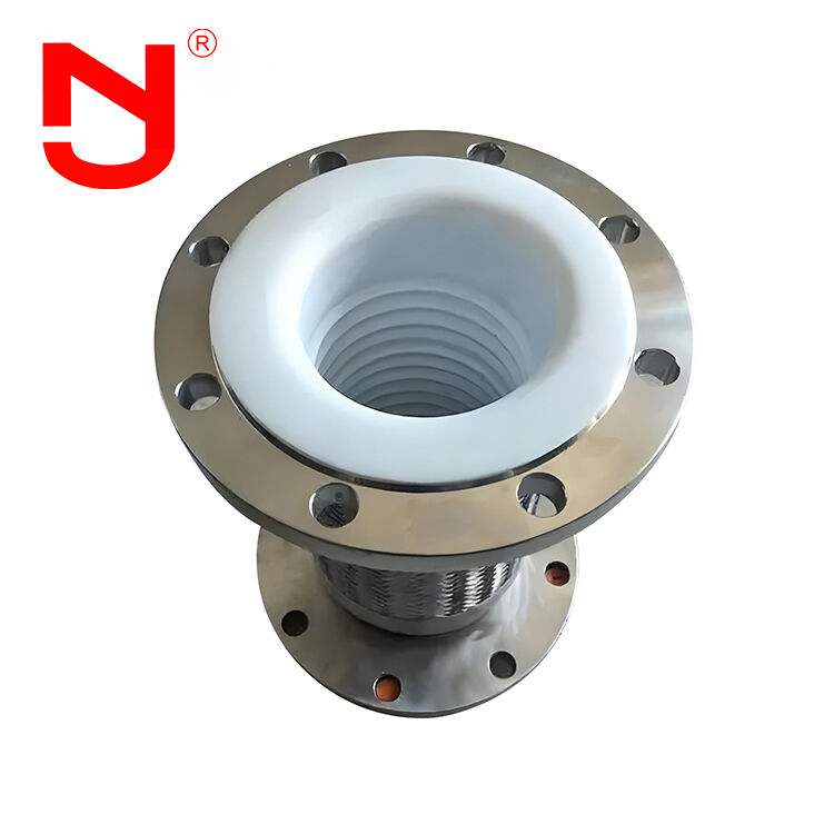 PTFE الغطاء الفولاذ المقاوم للصدأ DN25 خرطوم الفولاذ المتجاعيد خرطوم معدني متجول للتطبيقات الصناعية