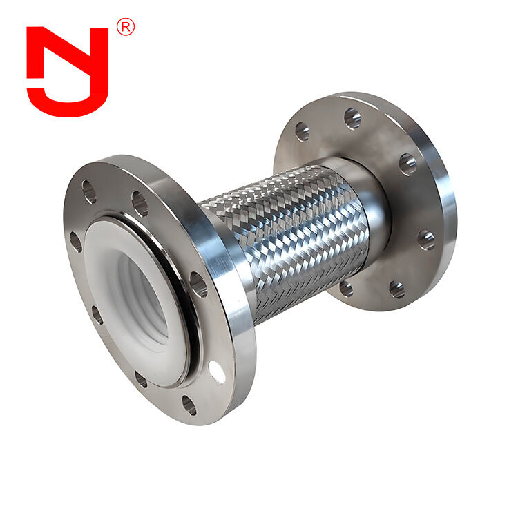 PTFE الغطاء الفولاذ المقاوم للصدأ DN25 خرطوم الفولاذ المتجاعيد خرطوم معدني متجول للتطبيقات الصناعية