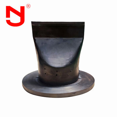 صمام فحص بطة مطاطي للصرف الصحي من النوع DN500 SS304 مع شفة SS316 وتوصيل مشبك